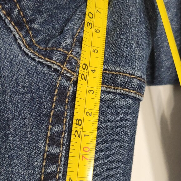 Wind River Women's Blue Cotton Blend Mid-Rise Cropped Wide Leg Jean Size 14X30 - Picture 10 of 12